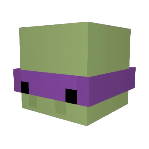 bitty437 Minecraft avatar head, 3D render