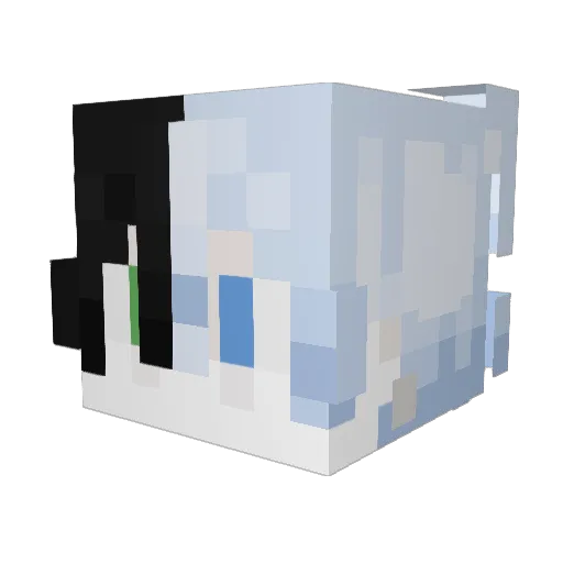 bitxano Minecraft avatar head, 3D render