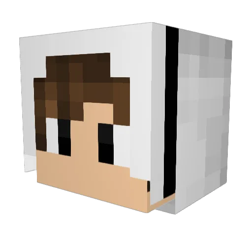 biugor Minecraft avatar head, 3D render