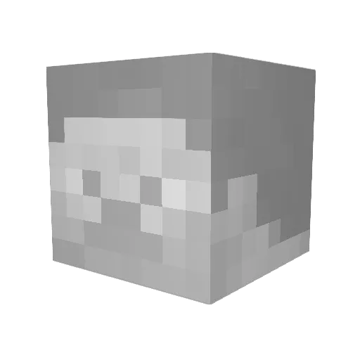 biurko_ Minecraft avatar head, 3D render