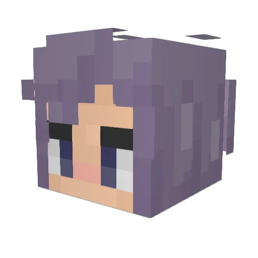 bivilande Minecraft avatar head, 3D render
