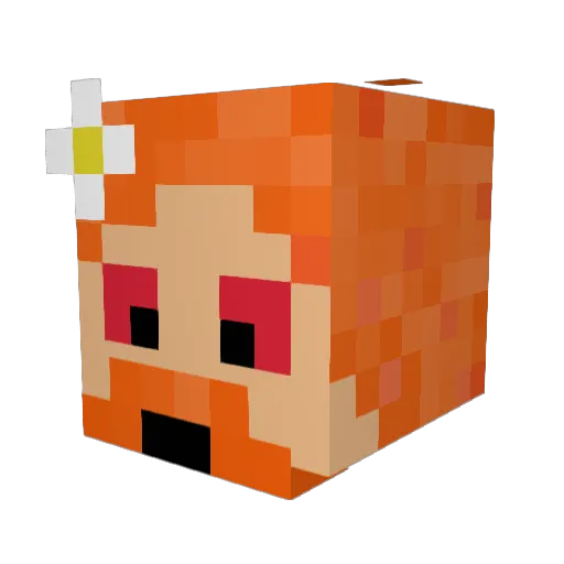 biwwy01 Minecraft avatar head, 3D render