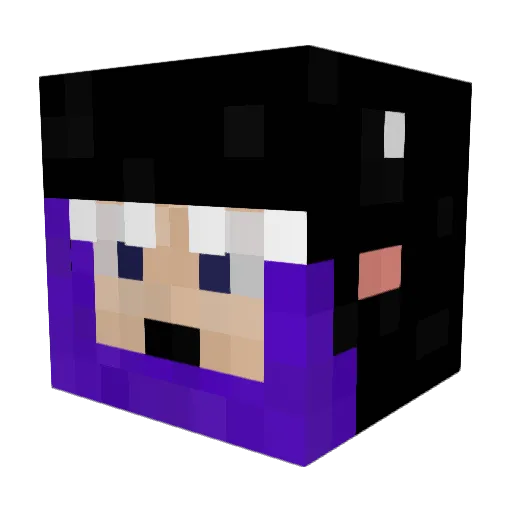 biyoman Minecraft avatar head, 3D render