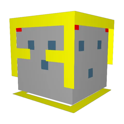 bizbii Minecraft avatar head, 3D render