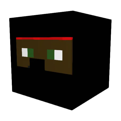 biziak Minecraft avatar head, 3D render