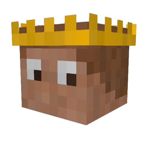 bizonH Minecraft avatar head, 3D render