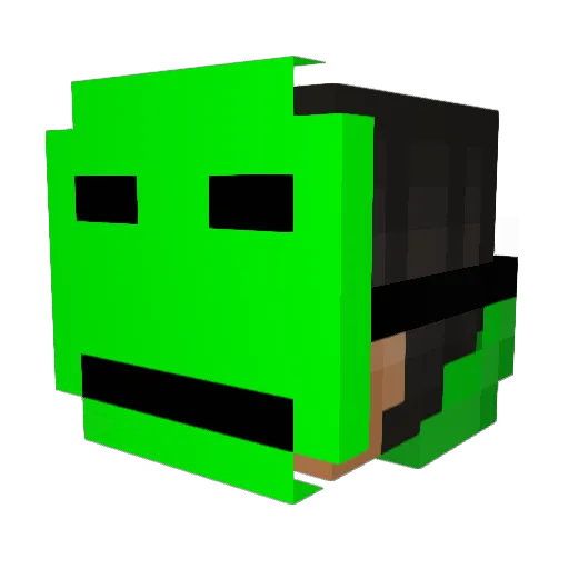 bizon_XX Minecraft avatar head, 3D render