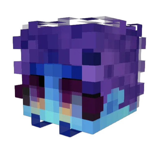 bizui Minecraft avatar head, 3D render
