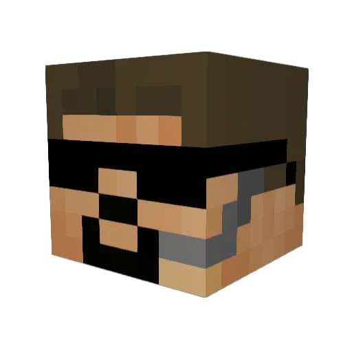 bja8237 Minecraft avatar head, 3D render