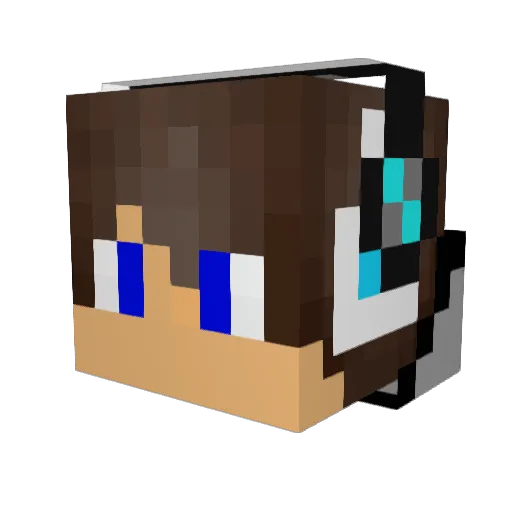 bjakke123 Minecraft avatar head, 3D render