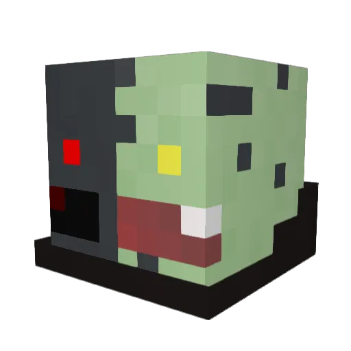 bjarni_m Minecraft avatar head, 3D render