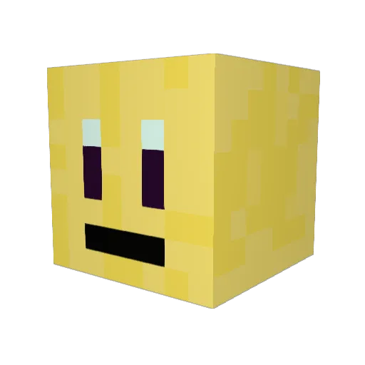 bjbap1201 Minecraft avatar head, 3D render