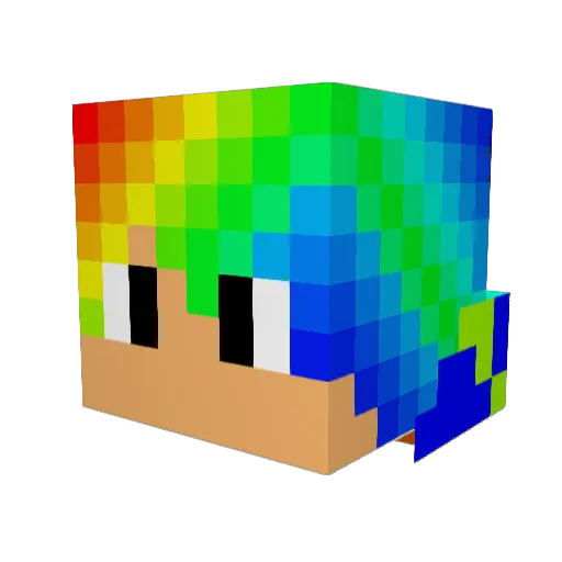 bjj351 Minecraft avatar head, 3D render