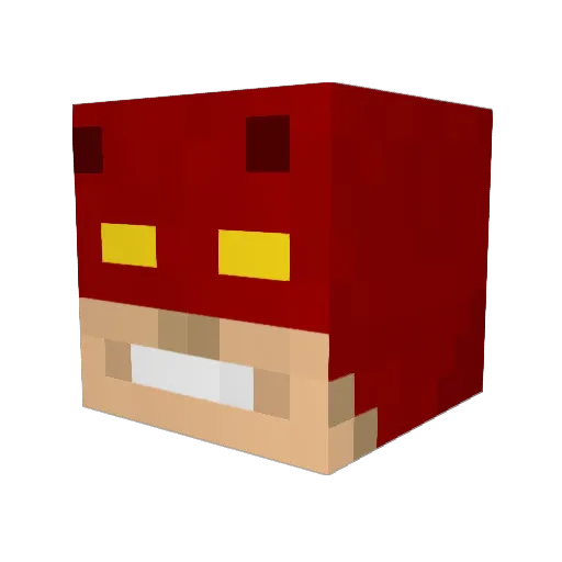 bjmuggs Minecraft avatar head, 3D render