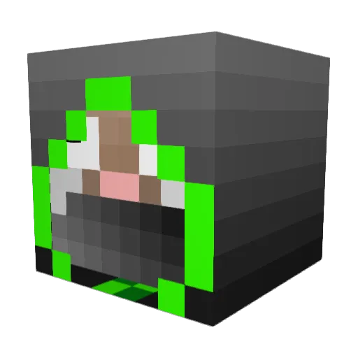 bjorken97 Minecraft avatar head, 3D render