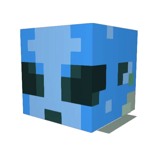 bjorkfan69 Minecraft avatar head, 3D render