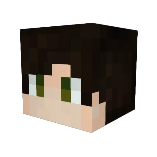 bjornp Minecraft avatar head, 3D render