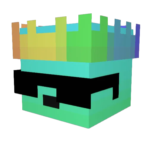 bjrobbo Minecraft avatar head, 3D render