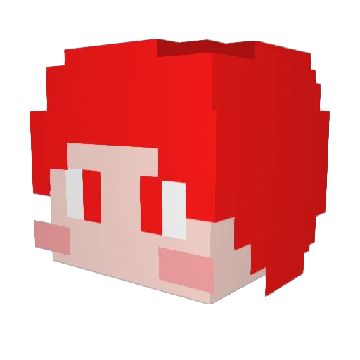 bjtomato Minecraft avatar head, 3D render