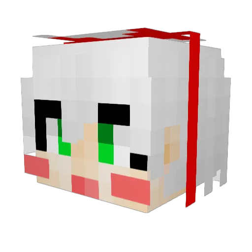 bjvolume Minecraft avatar head, 3D render