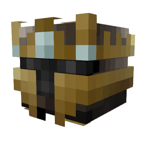 bjxy3 Minecraft avatar head, 3D render