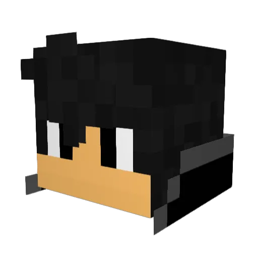 bk2000 Minecraft avatar head, 3D render