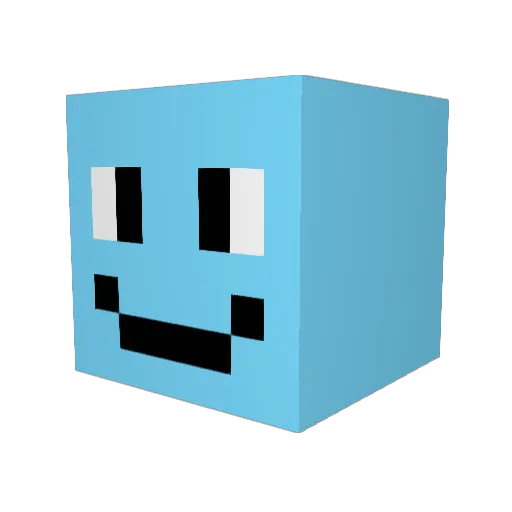bkayMC Minecraft avatar head, 3D render
