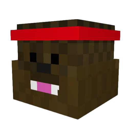 bkbk16 Minecraft avatar head, 3D render