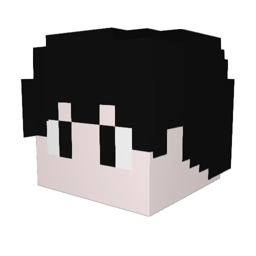 bkd0104 Minecraft avatar head, 3D render