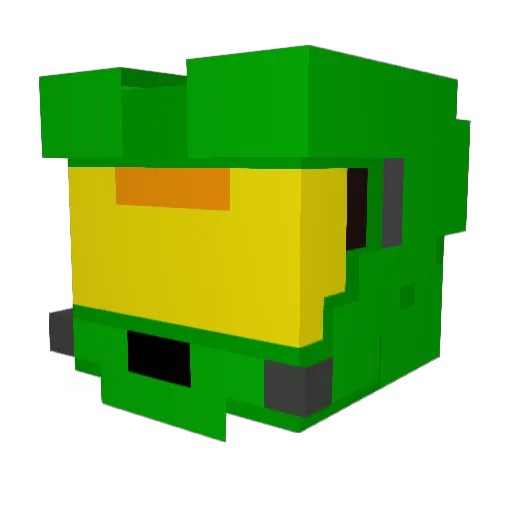 bkdjkid Minecraft avatar head, 3D render
