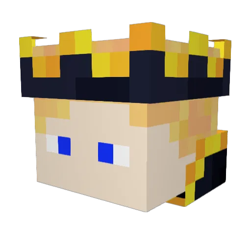 bkelchen Minecraft avatar head, 3D render