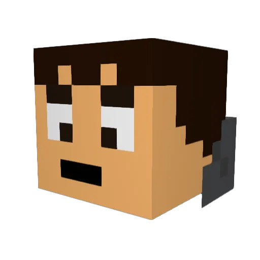 bkelly1322 Minecraft avatar head, 3D render