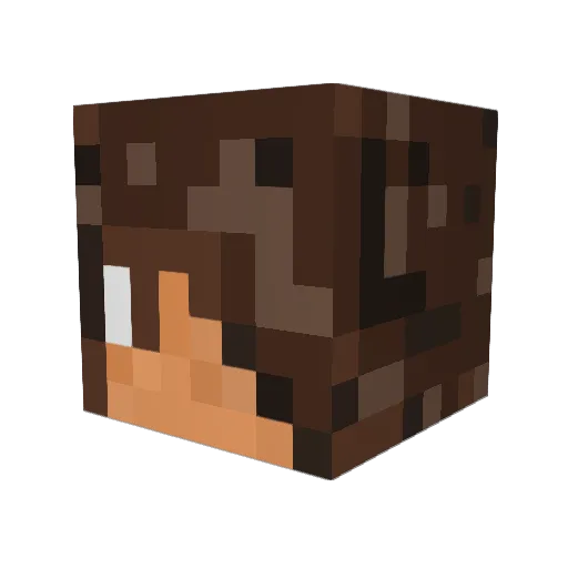 bkelpie Minecraft avatar head, 3D render