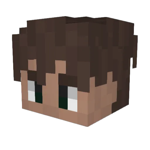 bkmi Minecraft avatar head, 3D render