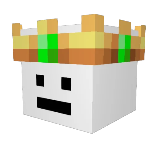 bkxs Minecraft avatar head, 3D render