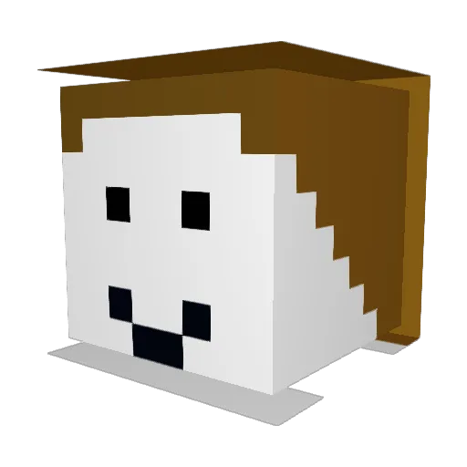 bkyah Minecraft avatar head, 3D render