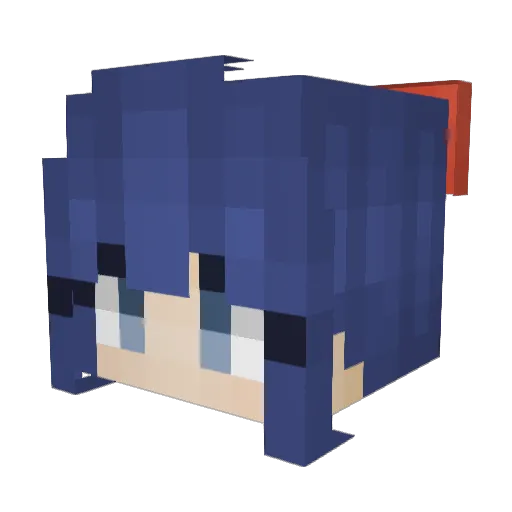 bkyxoqcd Minecraft avatar head, 3D render