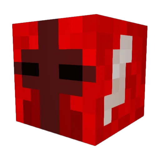 bl00d_knight Minecraft avatar head, 3D render