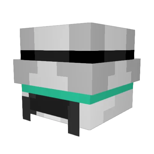 bl00n Minecraft avatar head, 3D render