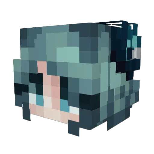 bl0dreina_ Minecraft avatar head, 3D render