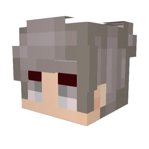 bl0kbuster Minecraft avatar head, 3D render