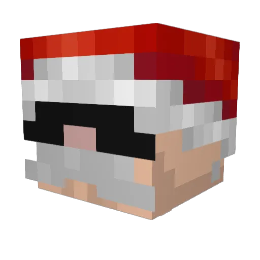 bl1sky6 Minecraft avatar head, 3D render