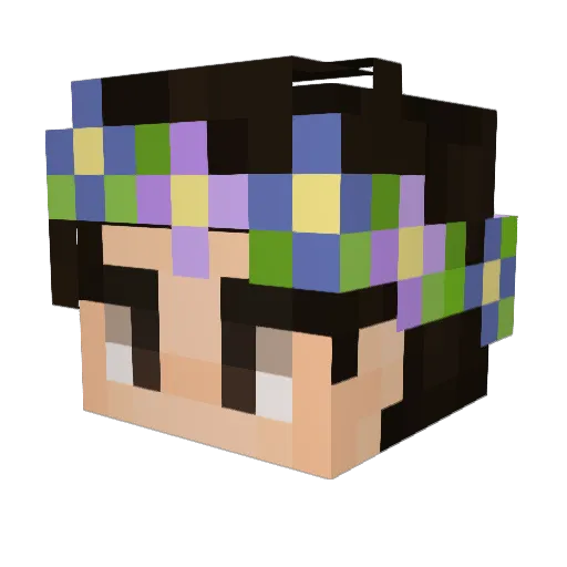 bl3579 Minecraft avatar head, 3D render