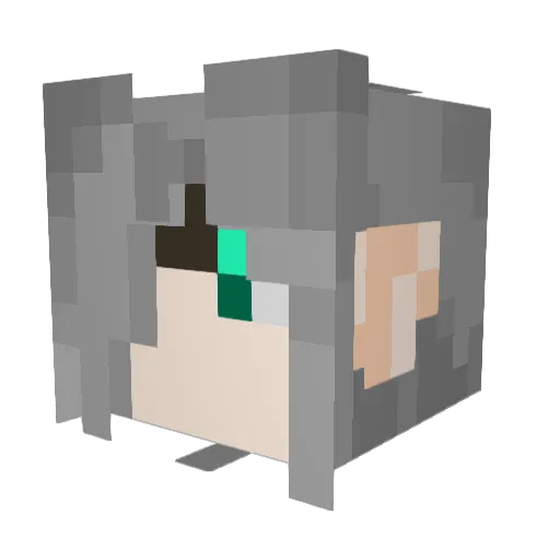 bl4ck0wnz Minecraft avatar head, 3D render