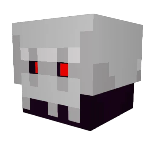 bl4ckshuck Minecraft avatar head, 3D render