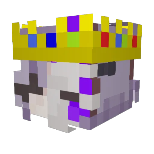 bl4ckswann Minecraft avatar head, 3D render