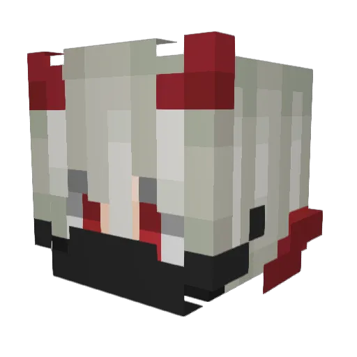 bla7ax Minecraft avatar head, 3D render