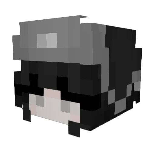 blackStorm2995 Minecraft avatar head, 3D render