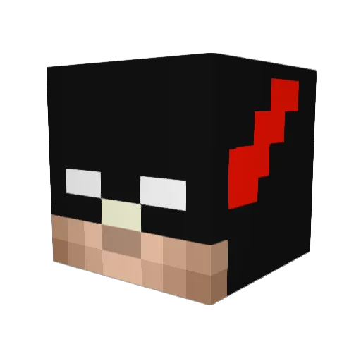 black_Matt1678 Minecraft avatar head, 3D render