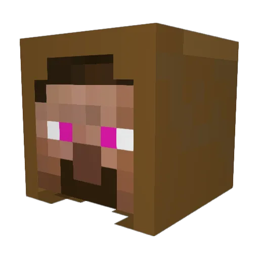 black_Rinter1 Minecraft avatar head, 3D render